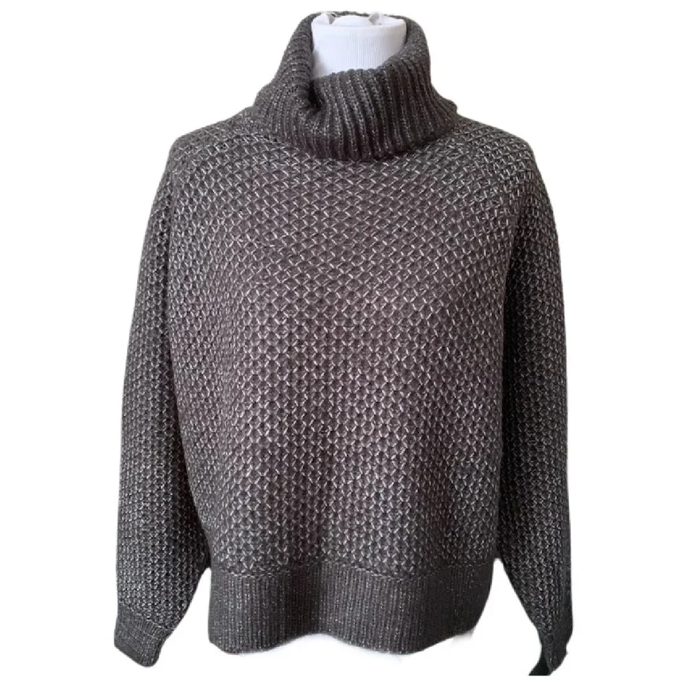 NWT Charcoal Turtleneck Sweater - Picture 3 of 5